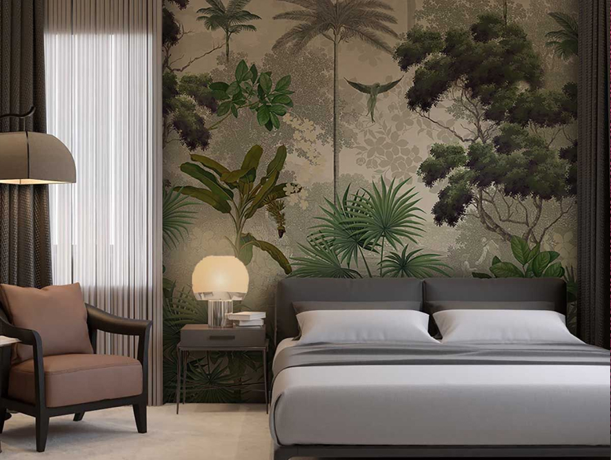Murals or Scenic Wallpapers for Living Room Wallpaper Ideas for Small Spaces From Designers