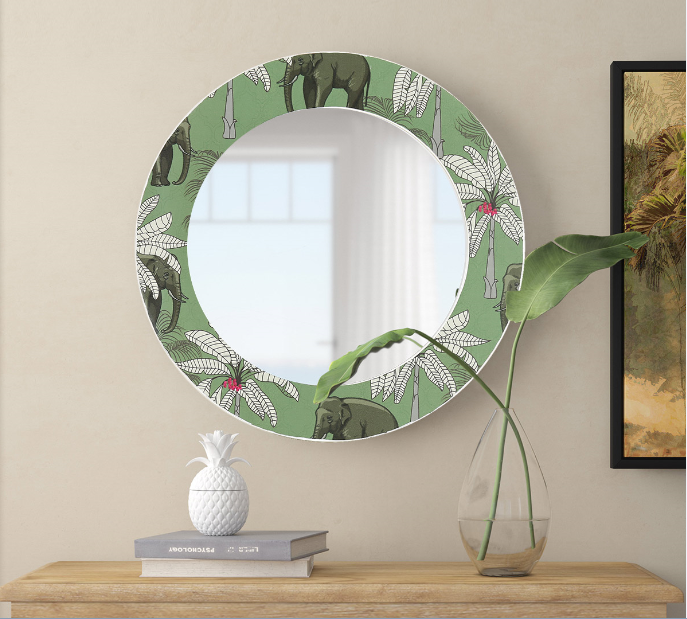 Palm Tusker Wall Mirror by India Circus