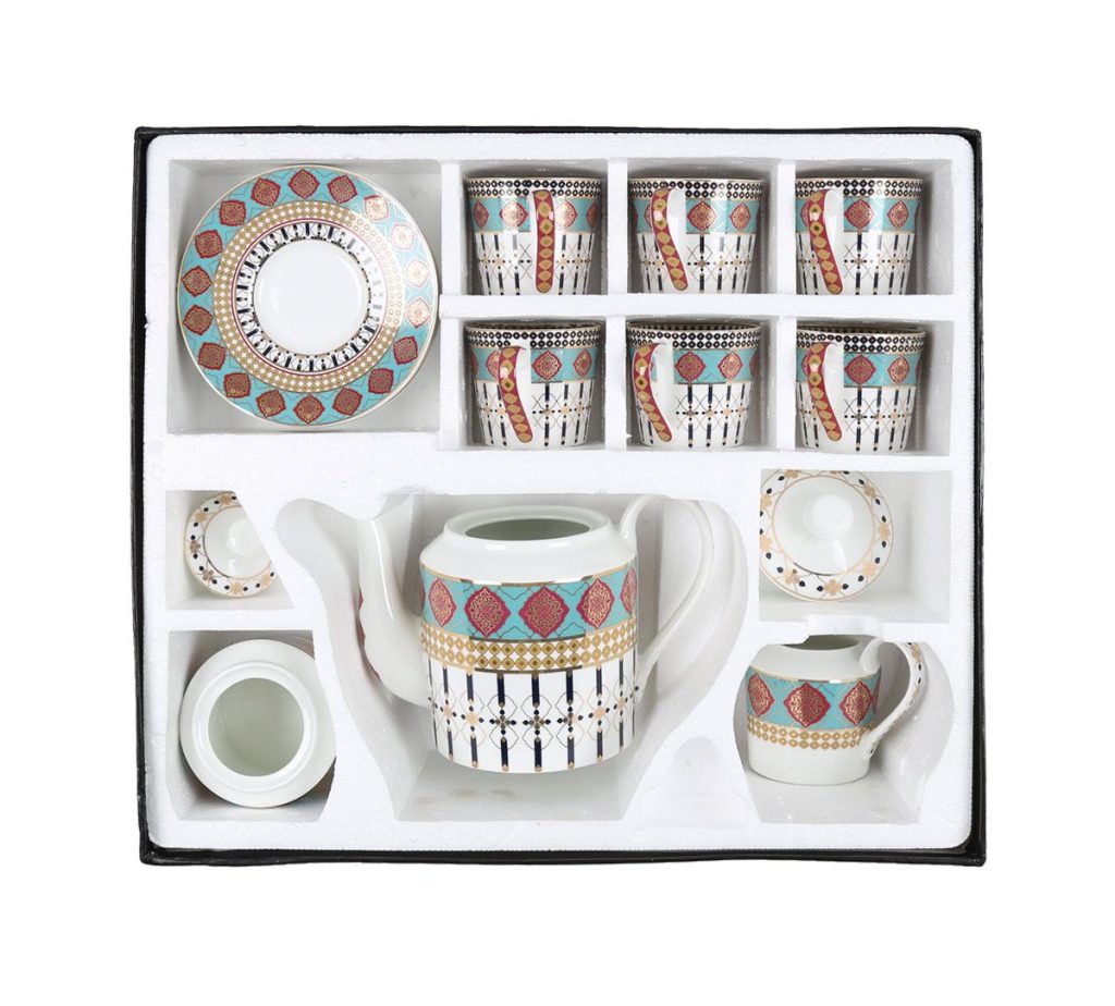 Floral Reed Tea Cup & Saucer Set by India Circus 