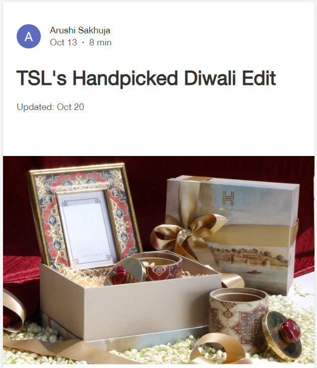 Thestylelist.In - October 2022 - TLS's Handpicked Diwali Edit 