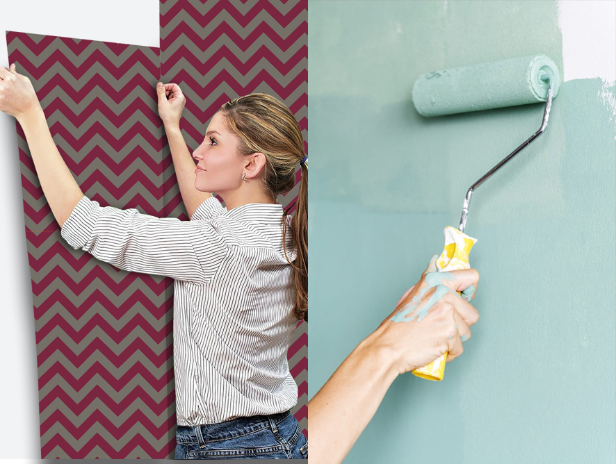 Application of Wallpaper vs Paint
