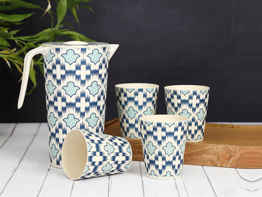 Ovule Bamboo Jug Set for wedding anniversary gifts