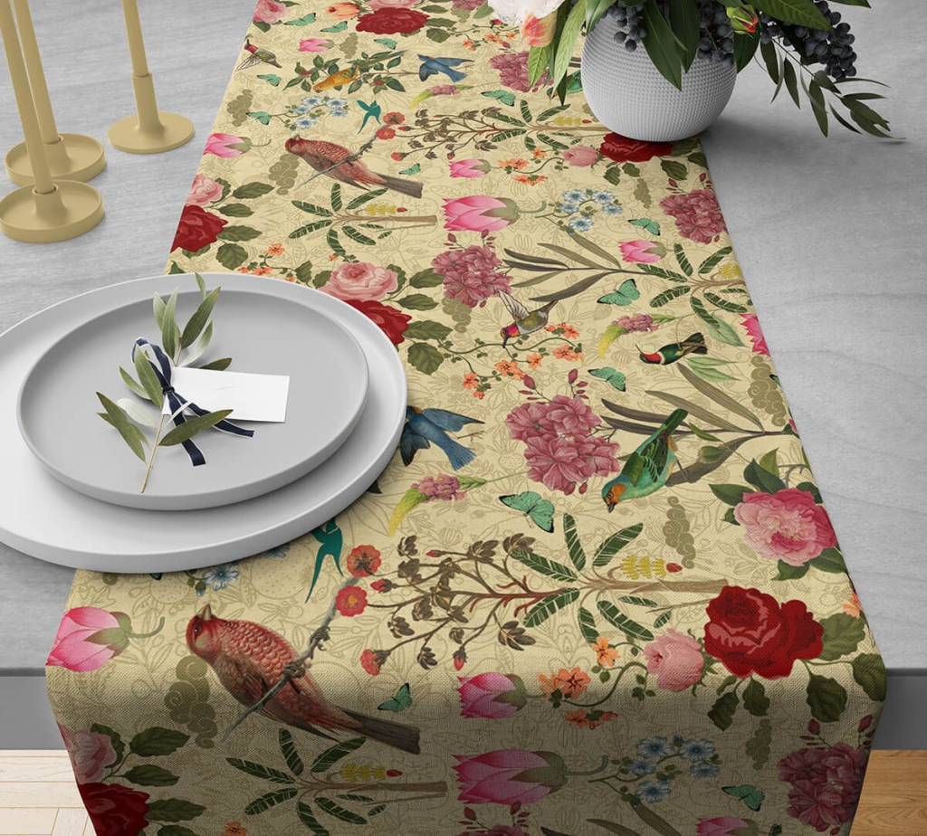 Bird Land Bed and Table Runner by India Circus 