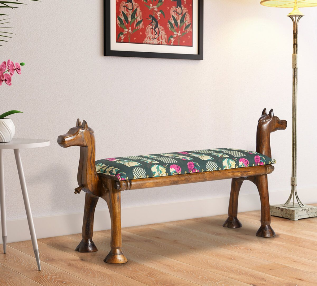 Signature Windows Animal Wooden Bench by India Circus 