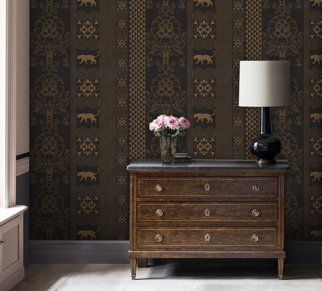 Shimmering Scriptures of the Jaguar Wallpaper by India Circus 