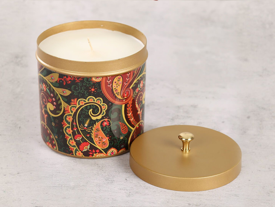 Paisley Romance Scented Candle Votive by India Circus