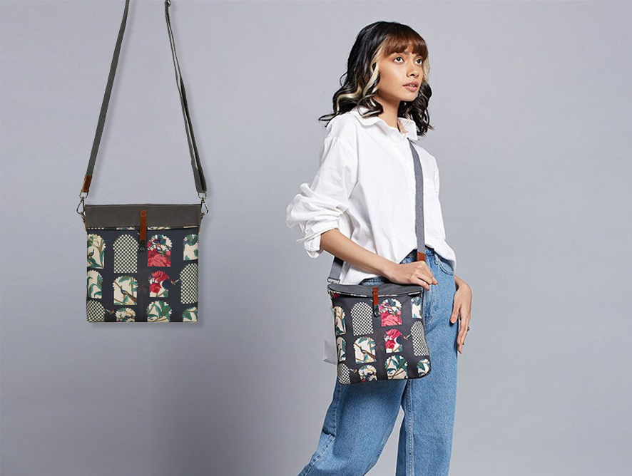 Signature Windows Sling Bag by India Circus