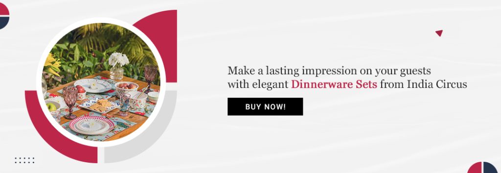 Make a lasting impression on your guests with elegant dinnerware sets from India Circus - Buy now!