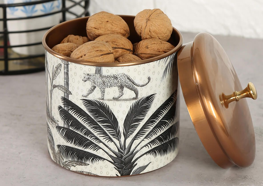 Metal-printed Kitchen Jars and Containers from India Circus
