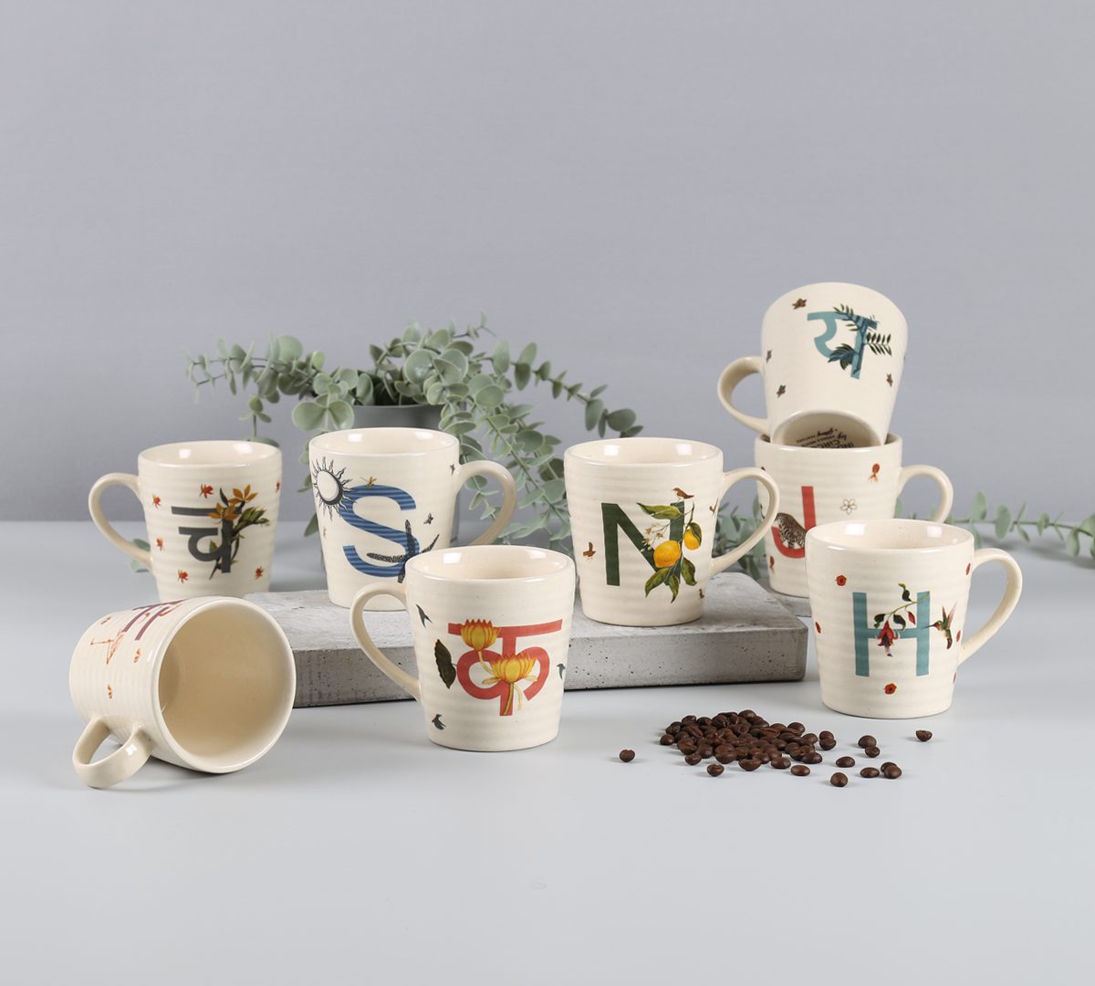 Alphabet Mugs - a way to make your gift more personalized!