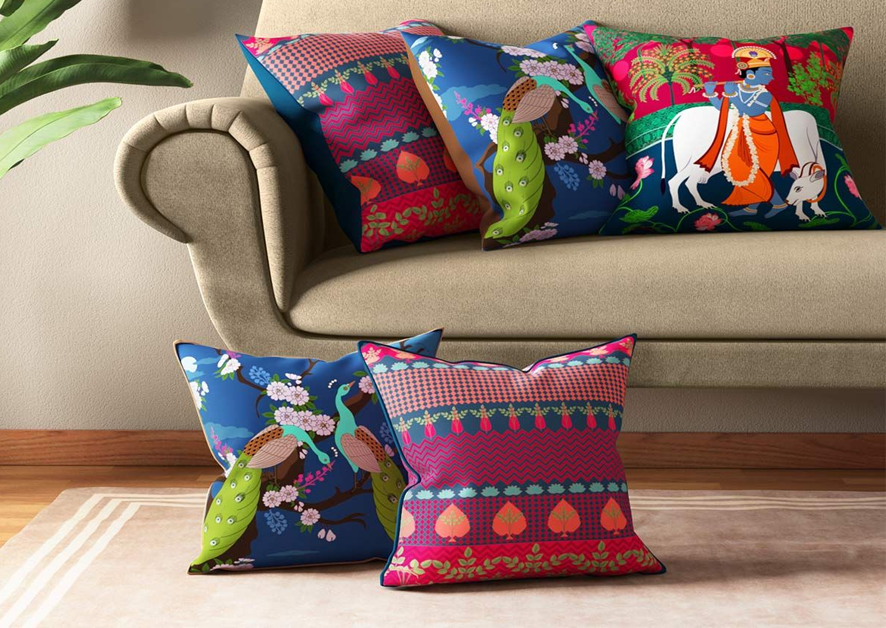  Enhance the comfort and style of your bed or sofa with graphic cushions  