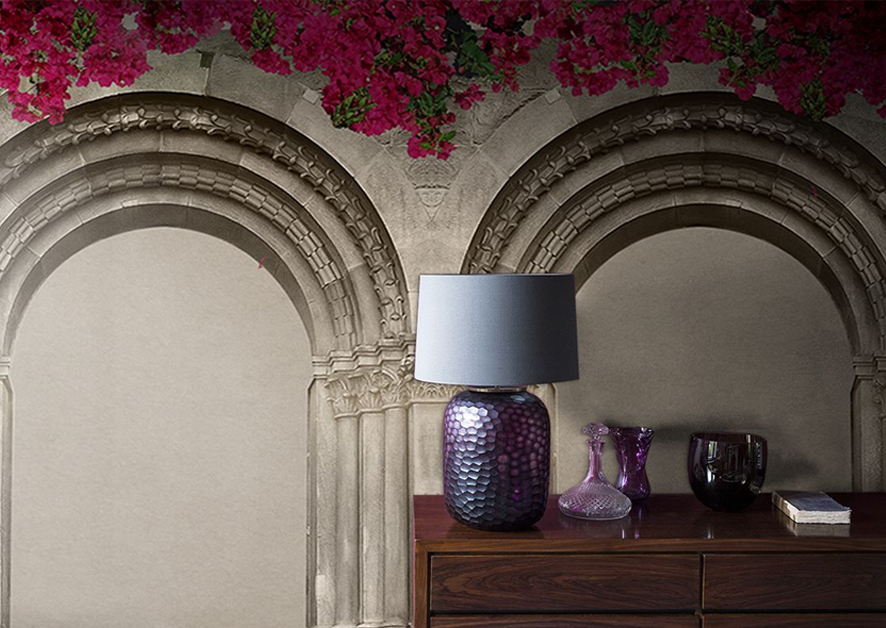 Use wallpapers to mimic architectural details