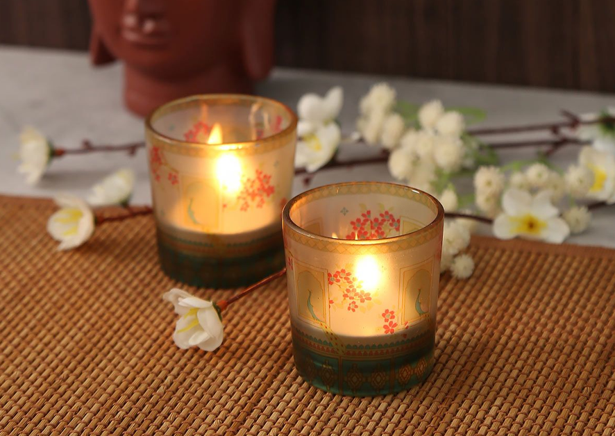 3. Scented candles votives and holders