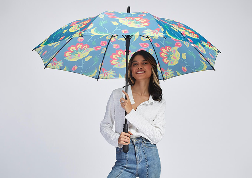 Add a burst of Colors to your Rainy Day with Cyanic Pop burst Long Umbrella