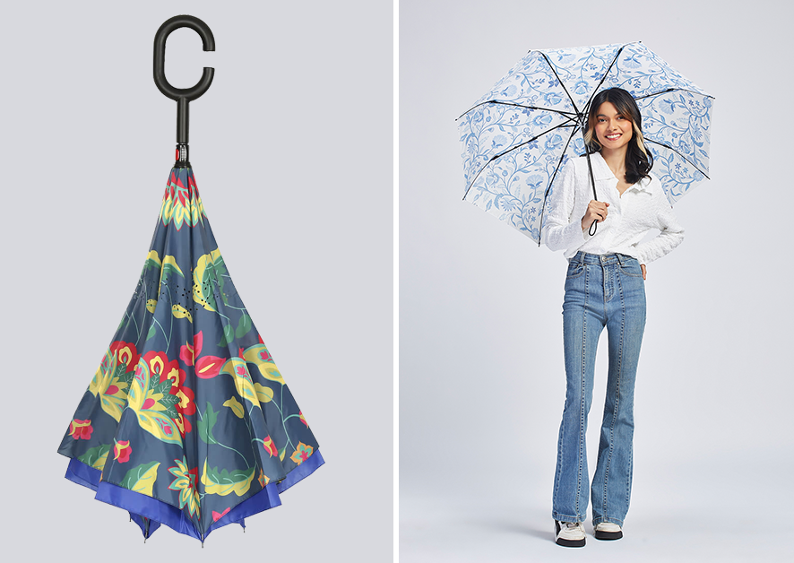 Luxury Umbrellas Making a statement in the monsoon season.