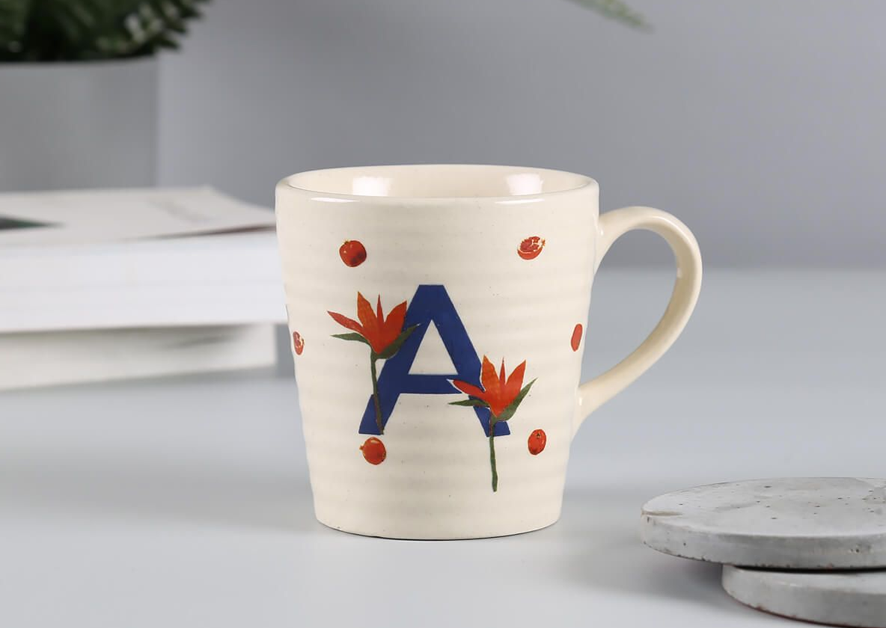  Coffee Mugs with initials