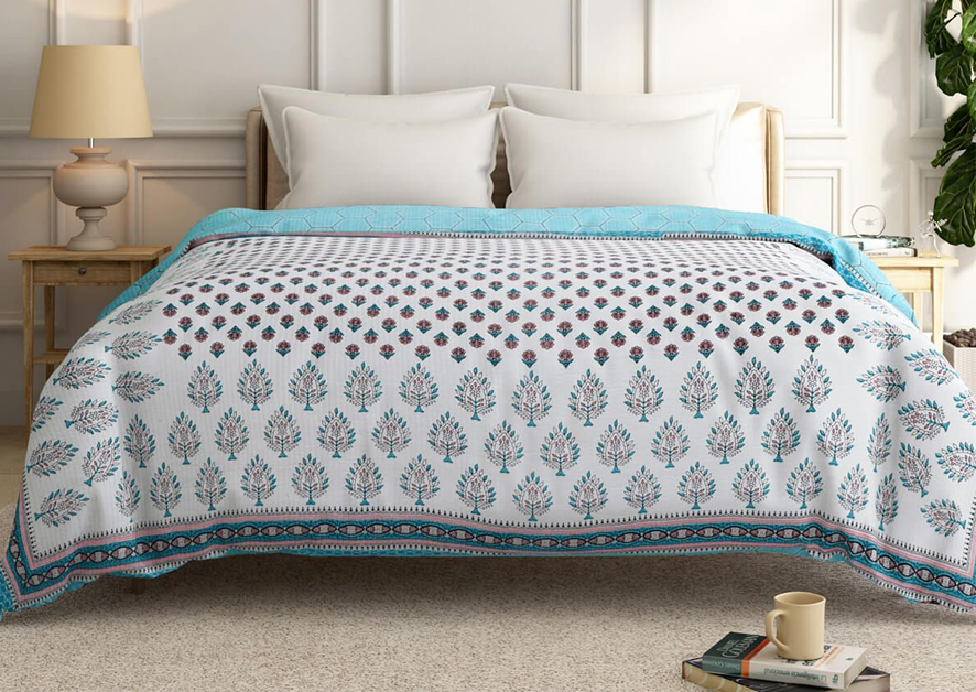 Floral Blooms modern luxury bedding.