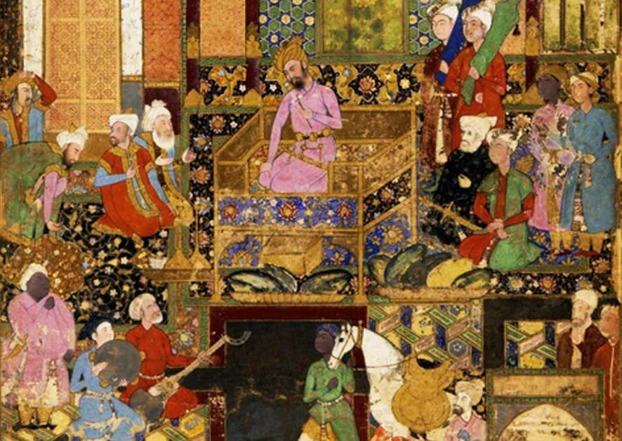 6. Mughal Painting: