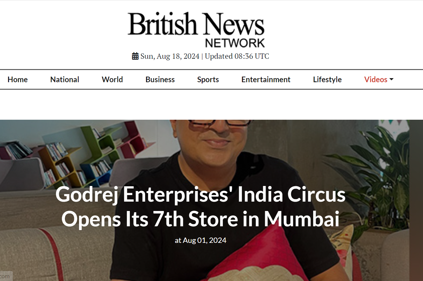 Godrej Enterprises' India Circus Opens Its 7th Store in Mumbai - British News Network, August 2024