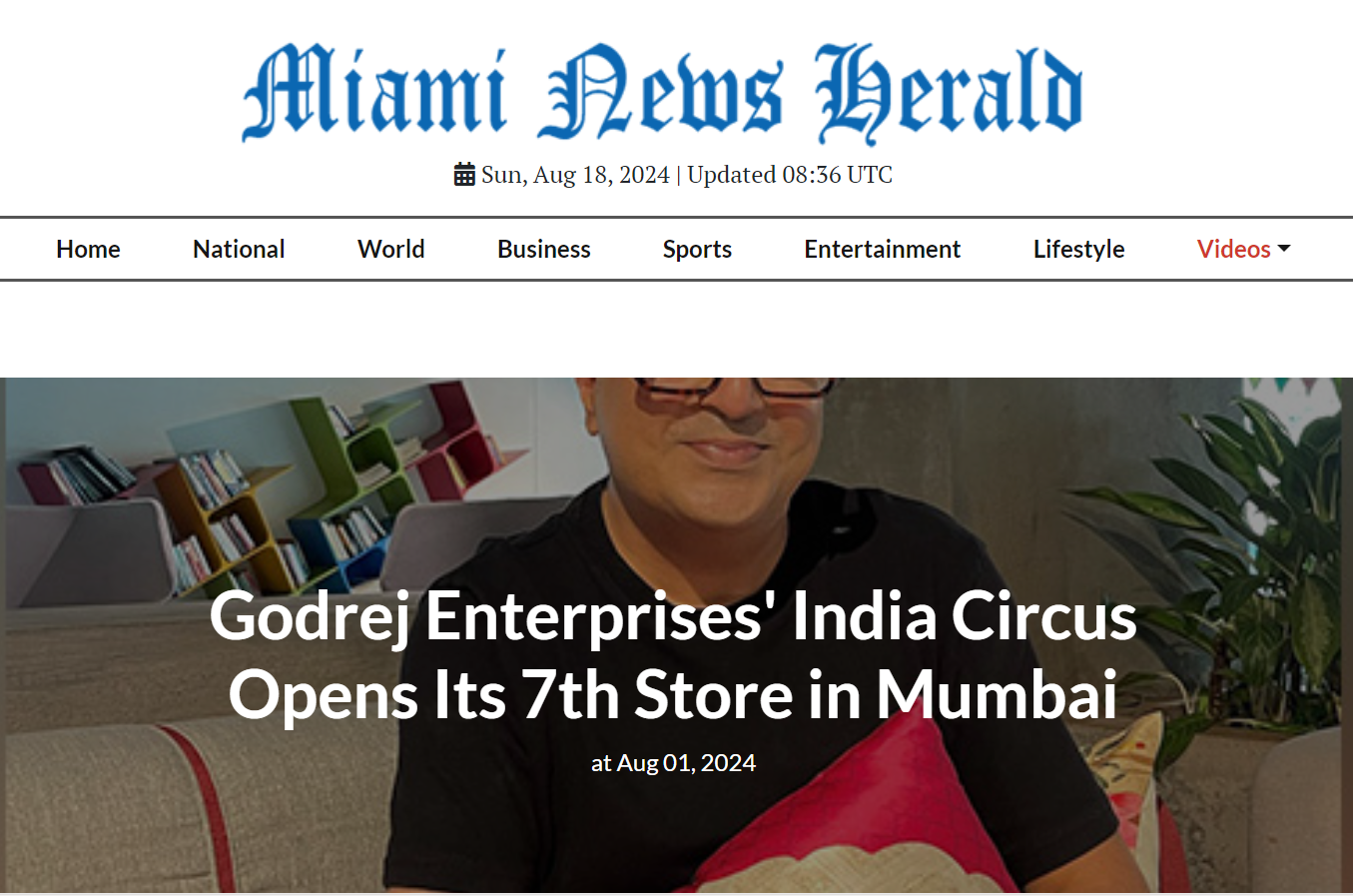 Godrej Enterprises' India Circus Opens Its 7th Store in Mumbai - Miami News Herald, August 2024