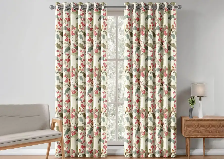 2. Bright curtains for your windows.