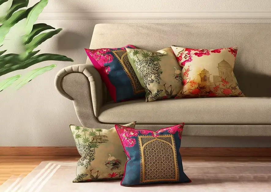 Rearrange the cushion covers