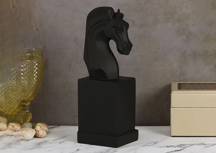 Black Beauty Horse Head figurine