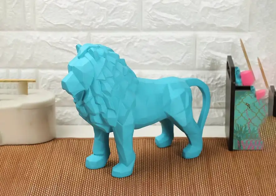 Sky Blue King of Beasts Figurine