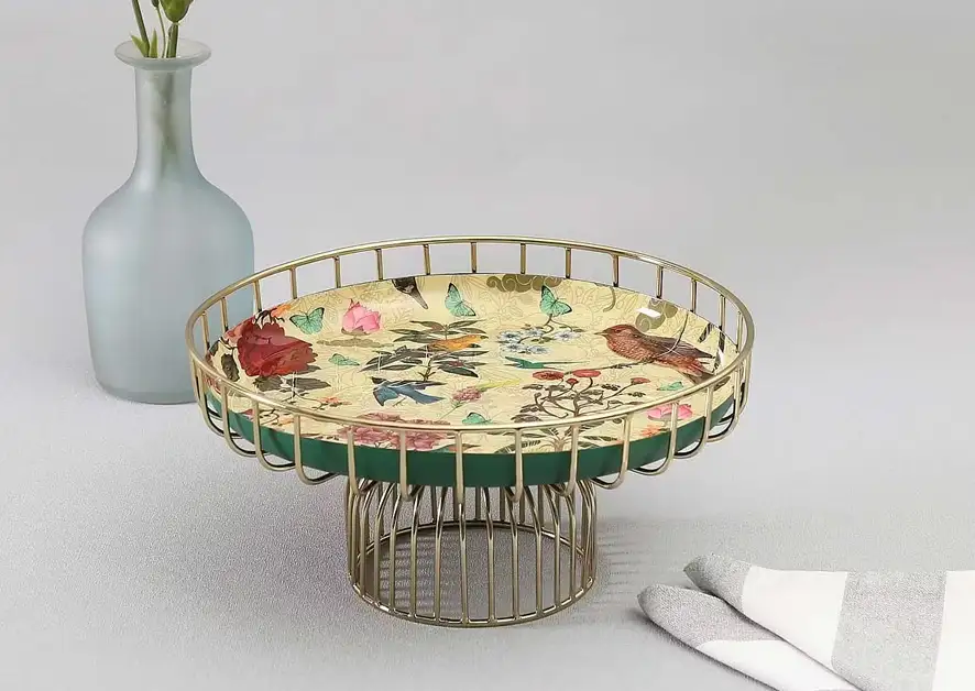 Bird Land Iron Cake Stand