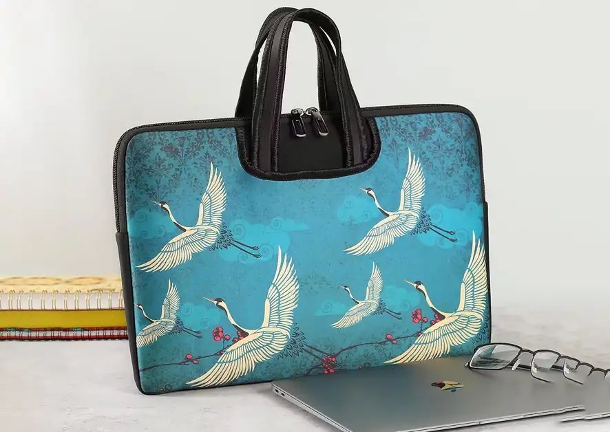 Legend of the Cranes laptop sleeve bag