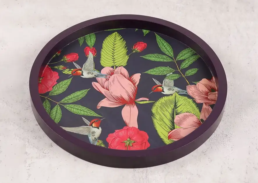 Warbled Verdure Decor Wall Plate