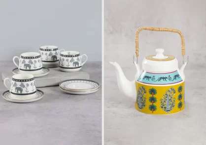 The Difference Between The Indian Tea Set And The Cup Saucer Set