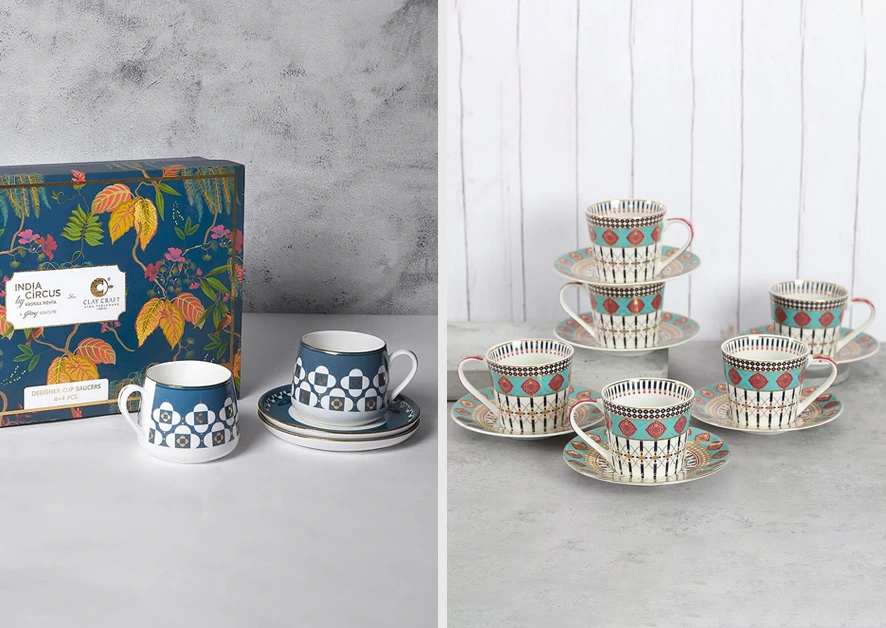 Why The Cup And Saucer Set From India Circus Is The Perfect Gift Material