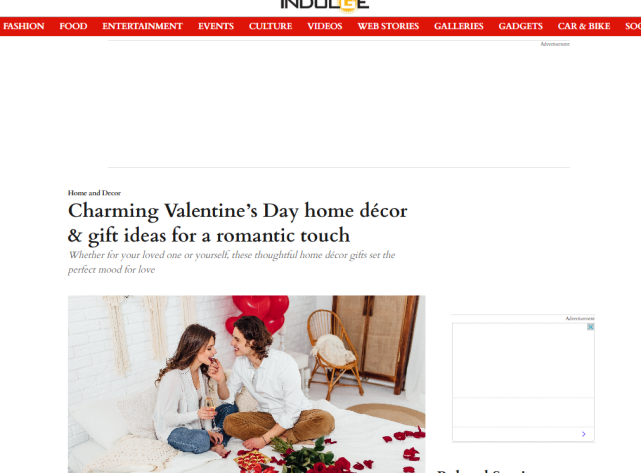 Charming Valentine’s Day home décor & gift ideas for a romantic touch