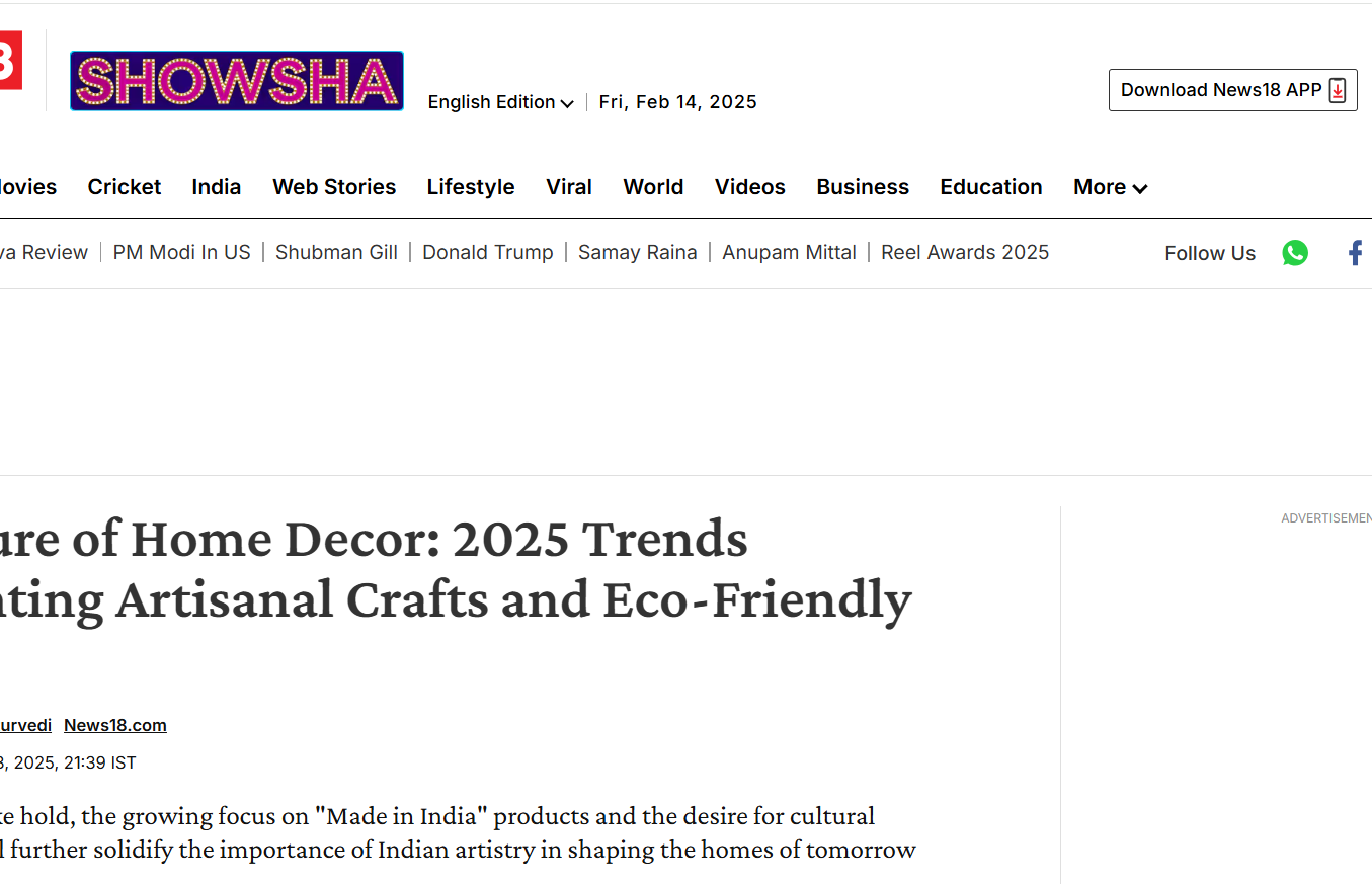 The Future of Home Decor: 2025 Trends Highlighting Artisanal Crafts and Eco-Friendly Designs