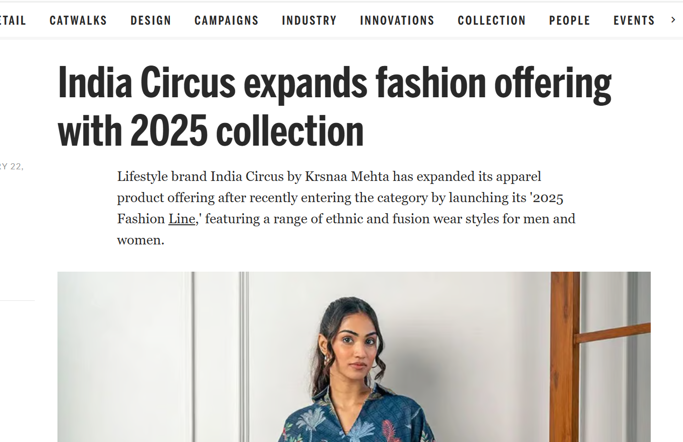 India Circus expands fashion offering with its 2025 collection