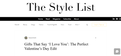 Gifts That Say ‘I Love You’: The Perfect Valentine’s Day Edit