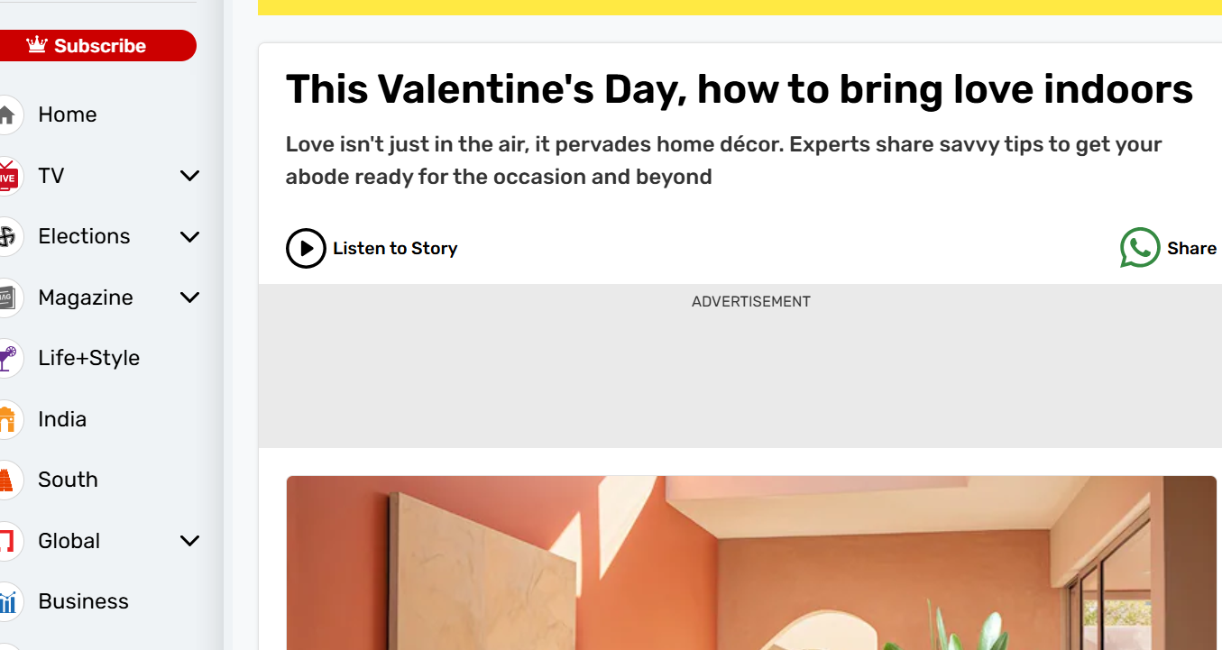 This Valentine's Day, how to bring love indoors