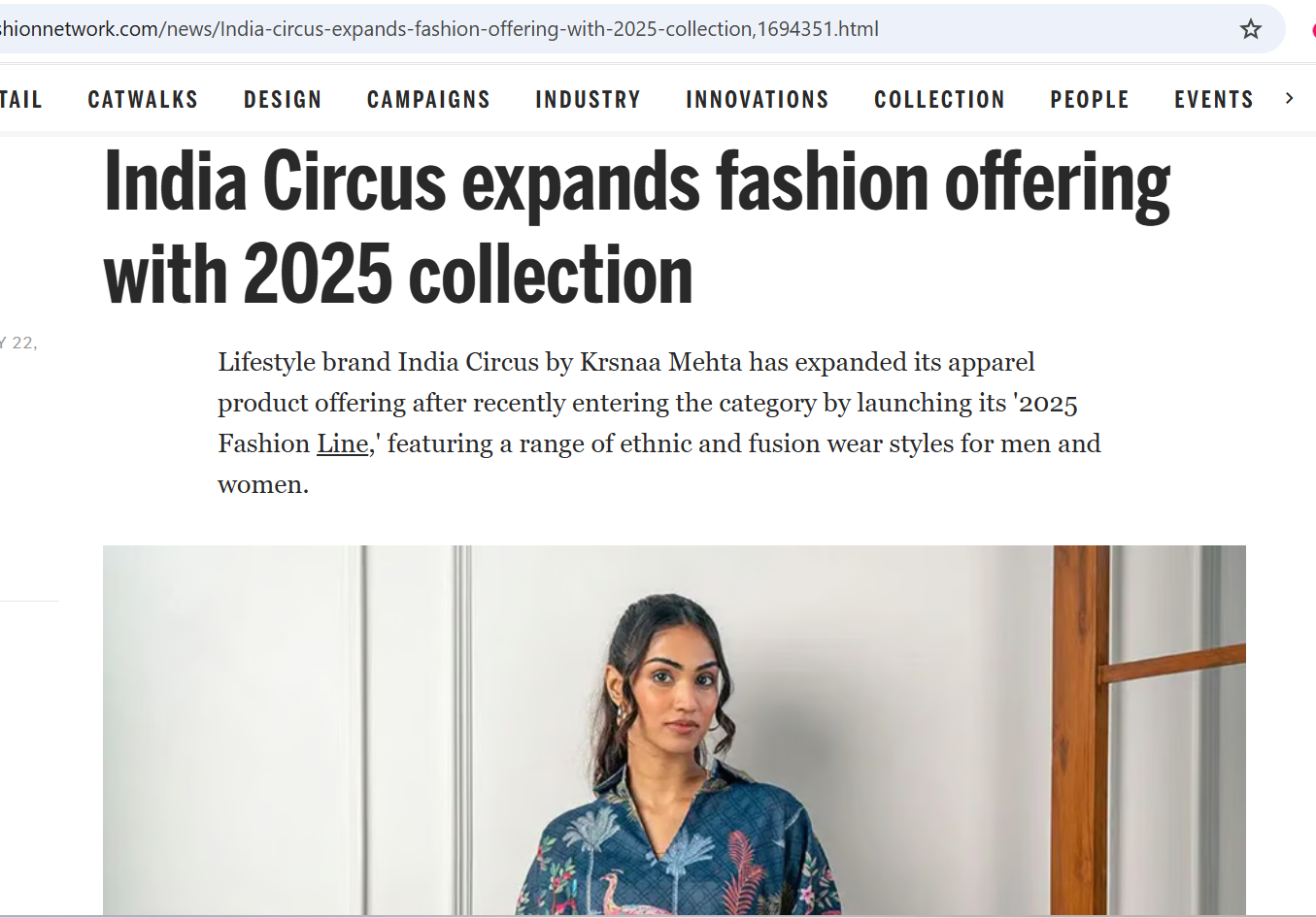 India Circus expands fashion offering with 2025 collection