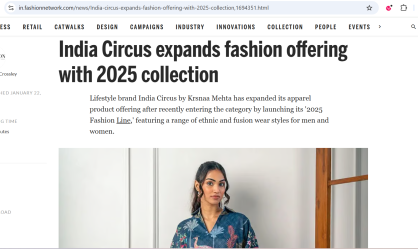 India Circus expands fashion offering with 2025 collection